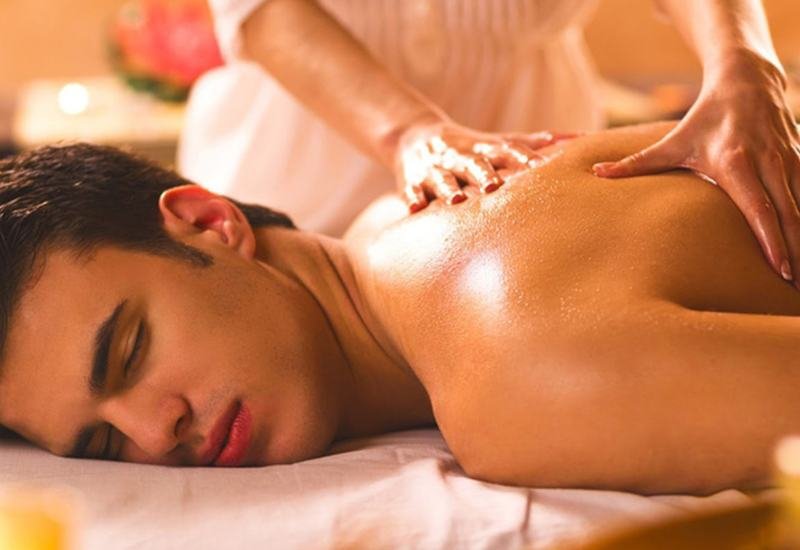 Four hands massage with two therapists at V3 Wellness Spa, Kondapur